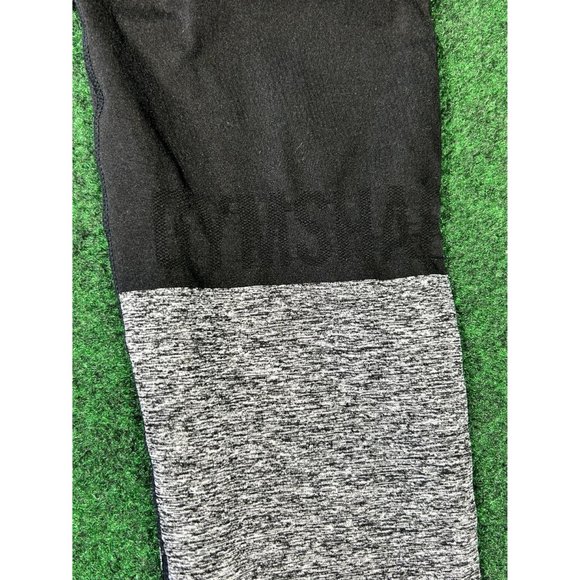 Gymshark Fit Sport Black & Gray Stretch Workout Leggings Womens Size Small - Picture 7 of 8